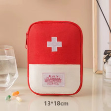 Travel Medicine Bag Portable First Aid Kit Storage Pouch Organizer Case Kit
