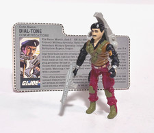 GI Joe Dial-Tone v2 Special Mission Brazil 100% Complete + Original File Card