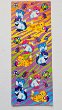 VTG Lisa Frank Sticker Kittens, Butterflies Sheet Complete Rare 2-3/4" x 6-3/4"