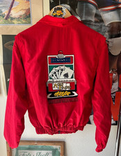 Vintage Las Vegas Zip Up Jacket Aces Faces Video Poker Game Men's Size Large