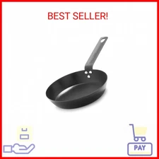 Merten & Storck Pre-Seasoned Carbon Steel 8” Frying Pan Skillet, Use on Inductio