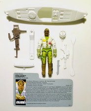 G.I. Joe 1989 Stalker v2 with Original File Card  100  COMPLETE  EXCELLENT