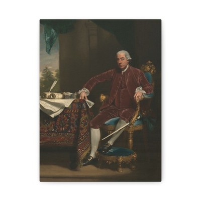 John Singleton Copley, 3 Jul 1738 - 9 - Henry Laurens - 1782 - Canvas Wall Art