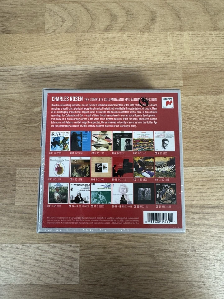 Charles Rosen Complete Columbia & Epic Album Collection 21CD Box Set SEALED - Image 3 of 4