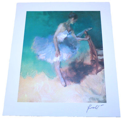 Signed Seriolithograph Print By Hua Chen ''Ballerina'' with Park West COA Archival