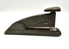 Vintage SWINGLINE SPEED STAPLER #4 Grey Great Art Deco Lines FREE SHIPPING!