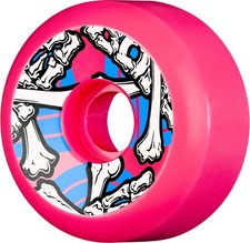 Powell Peralta Cross Bones Pink 64mm 97a Old School Skateboard Wheels Powell Peralta Cross Bones Pink 64mm 97a Old School Skateboard Wheels