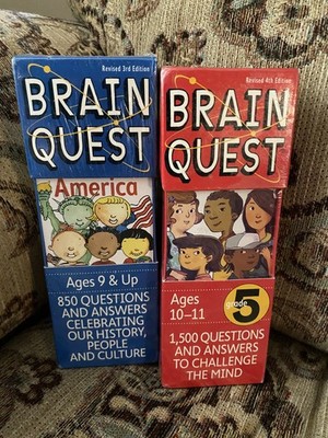 Brain Quest America and Brain Quest 5.  New sealed in package