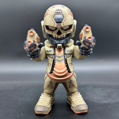 CYBERSKULL GUNSLINGER - DESERT SKULL RESIN DESIGNER TOY BY RLUX CUSTOMS