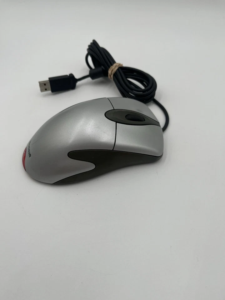 Microsoft IntelliMouse Explorer 3.0 USB -PS/2 kompatible Maus FUNKTIONIERT silbergrau - Bild 3 von 4