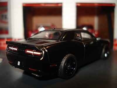 2016 DODGE CHALLENGER HEMI MUSCLE CAR LIMITED EDITION 1/64 GL MURDERED OUT BLACK
