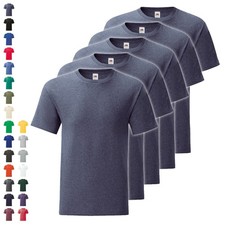 Confezione 5 T-Shirt Uomo Fruit of the Loom Iconic T Multipack Taglia S - 5XL NUOVE