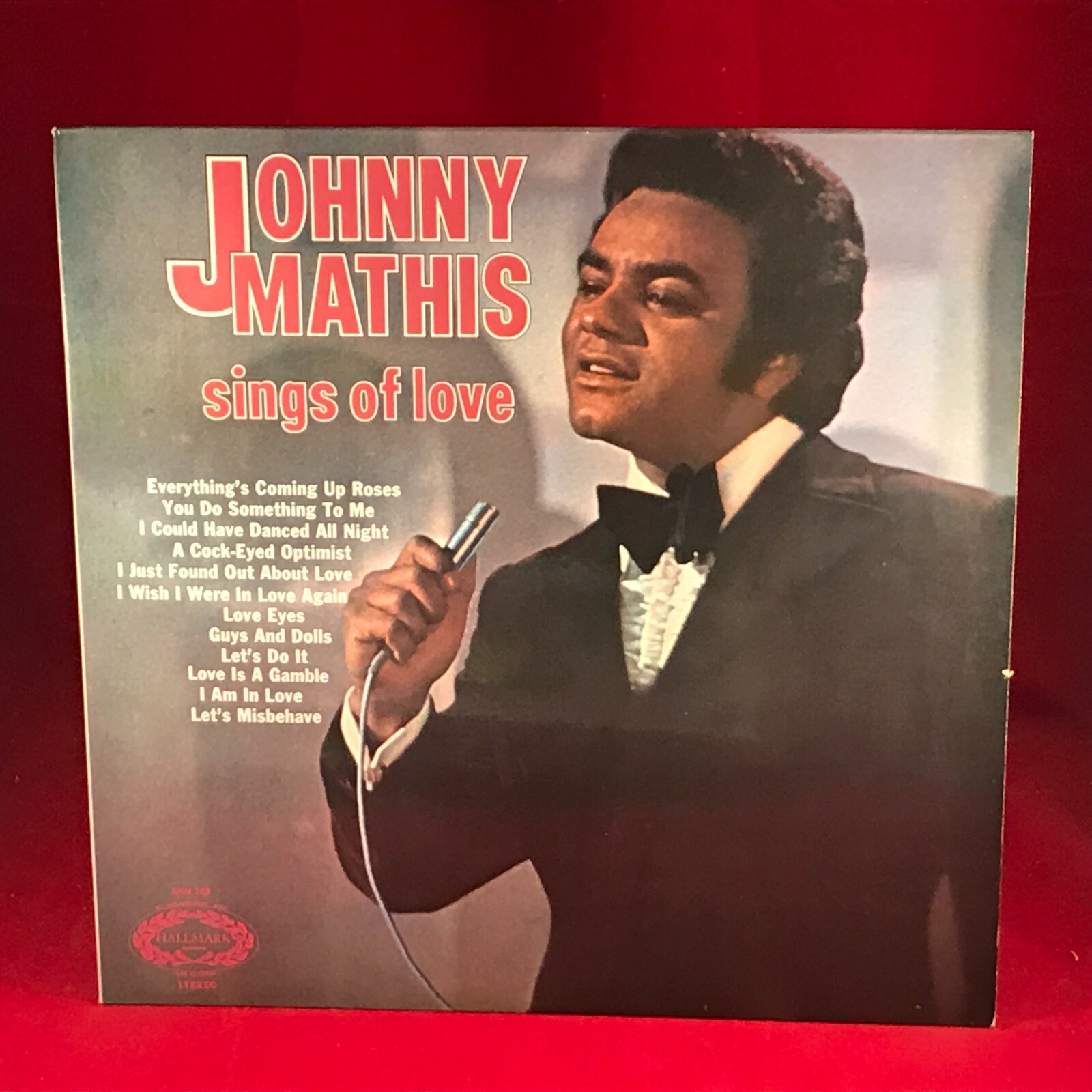 JOHNNY MATHIS Sings Of Love 1971 UK Vinyl LP Let's Misbehave Guys And Dolls