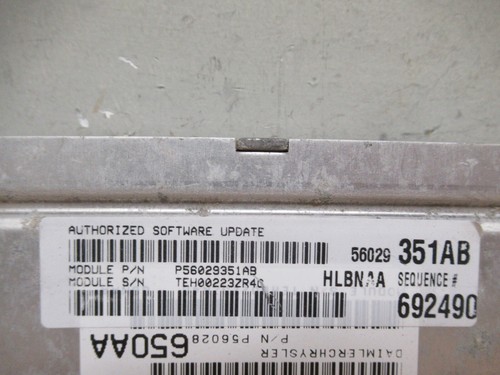2002 Dodge Dakota 4.7L V8 OEM ECU ECM PCM Engine Computer Module P56029351AB - Picture 3 of 7