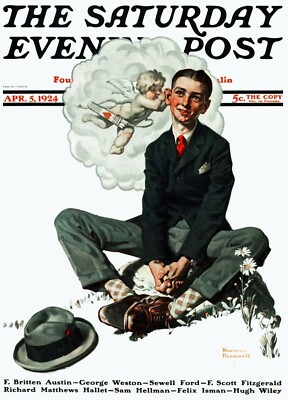 Saturday Evening Post 1924 Cover  Reproduction Giclee Print