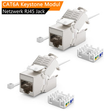 Keystone RJ45 Jack Modul Cat.6a werkzeuglos S...