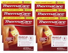 Thermacare Heatwraps Muscle Pain Therapy, 4 Count - 6 Pack