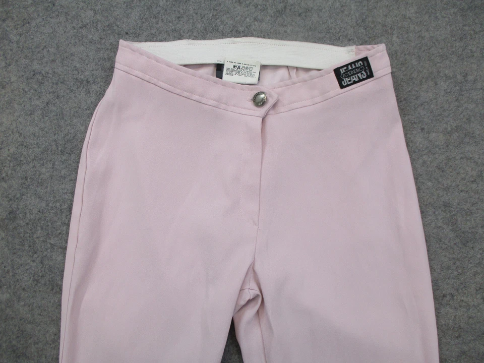 Pantalones History Iceberg para mujer pequeños rosa recortados deletreados Foto 2 de 4
