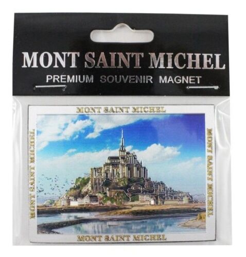 Mont St. Michel Magnet Metall Laser Souvenir Frankreich France - Photo 1/5