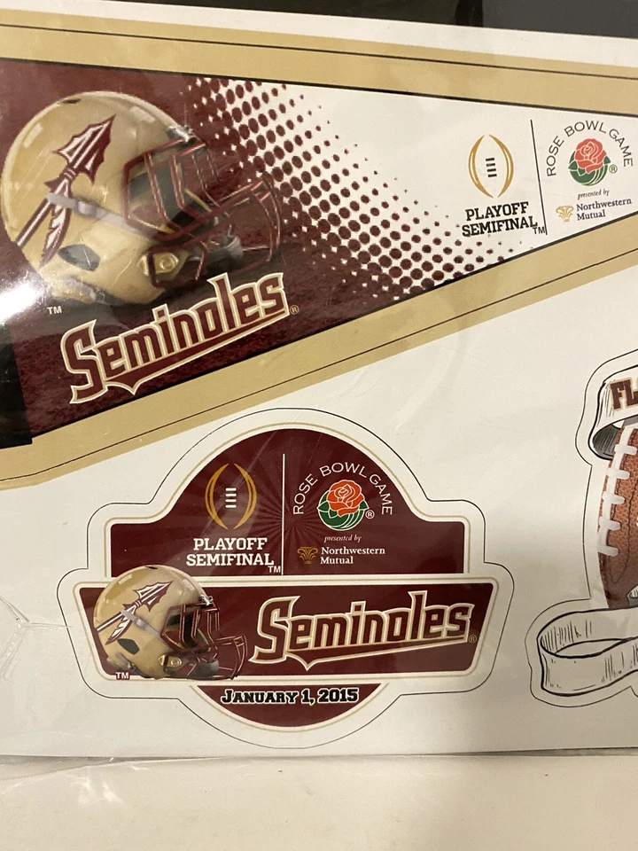 2015 Florida State Seminoles Juego de 3 imanes de equipo excelentes gráficos. Rose Bowl Foto 3 de 4