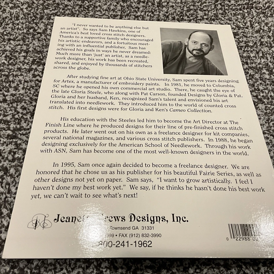 Jeanette Crews Designs Cross Stitch DragonFly Fairie Pattern Leaflet Sam Hawkins - Image 2 of 2