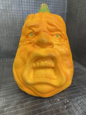 Alan Dart Vintage Todd Masters Screaming Pumpkin Lights Up And Vibrates Foam