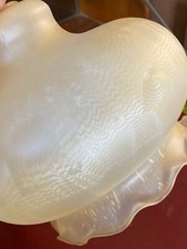 PALE GOLD FROSTED HURRICANE PENDANT  SHADES 