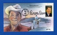 Scott 4078 Ronald Reagan HP Bevil FDC Plate Number Single 25 Made