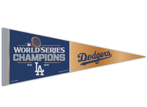 LOS ANGELES DODGERS 2024 WORLD SERIES CHAMPIONS PREMIUM QUALITY PENNANT 12"X30"