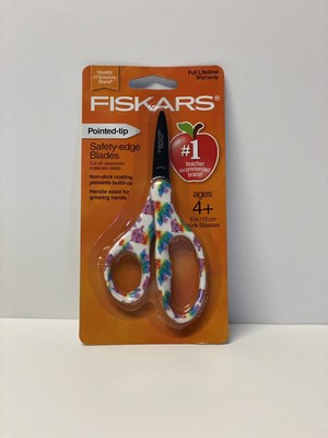 Fiskars Scissors Pointed Tip Safety Edge Blades Age 4+