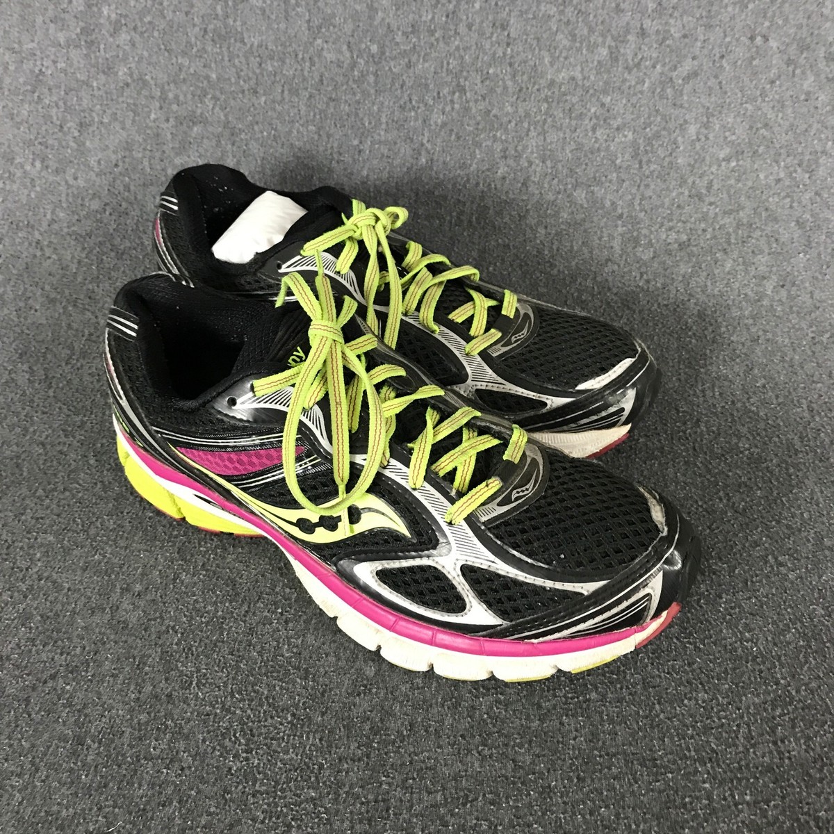 Women's Size Saucony Guide Black Pink Running Sneakers