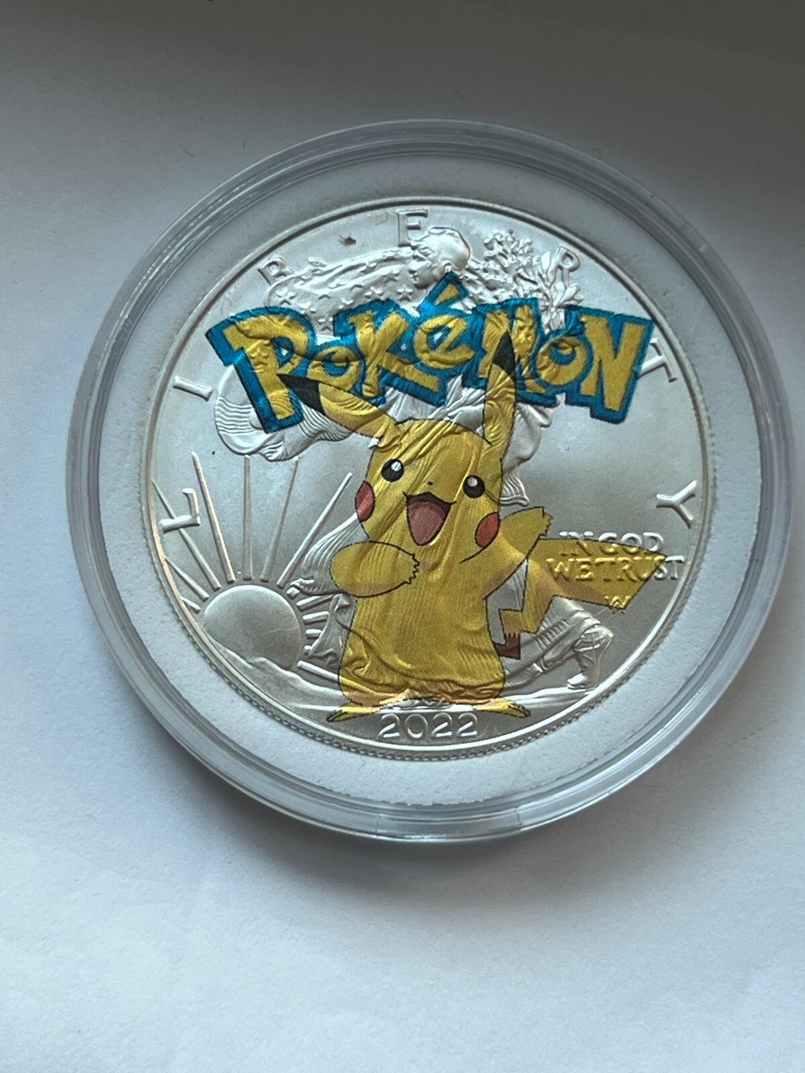 【訳あり特別価格】ピカチュウ　イーグル銀貨　1オンス　純銀 Pokemon Pikachu - American Silver Eagle 1oz .999 Limited Ed