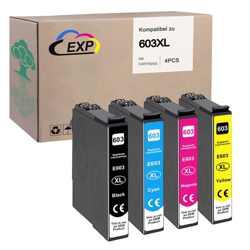 F-ink 5x50ml Tintenpatronen Für Epson 603/603XL - Nachfüllset