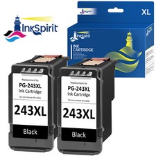 High Yield PG-243XL Black Ink Cartridge for Canon 243 PIXMA MG2520 MG3020 TS3120