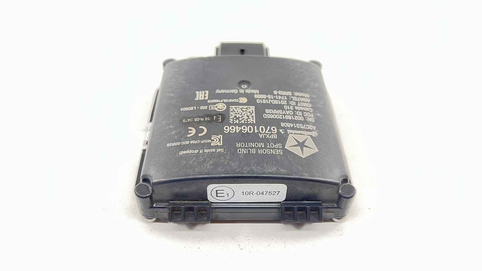 17-23 MASERATI GHIBLI REAR BLIND SPOT SENSOR RADAR MONITOR MODULE 670106466 OEM