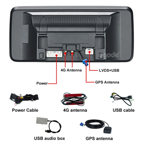Autoradio 12.3" Android Pantalla Qualcomm 680 CarPlay Mercedes Benz A CLA GLA W176 - Imagen 13 de 13