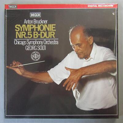 A547 Bruckner Symphony No.5 Solti 2LP DECCA 6.35562 FA Digital Stereo SEALED
