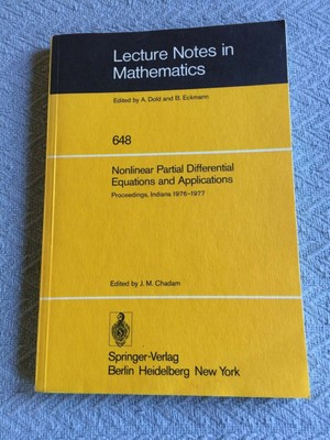 Nonlinear partial differential equations and applications, Paperback