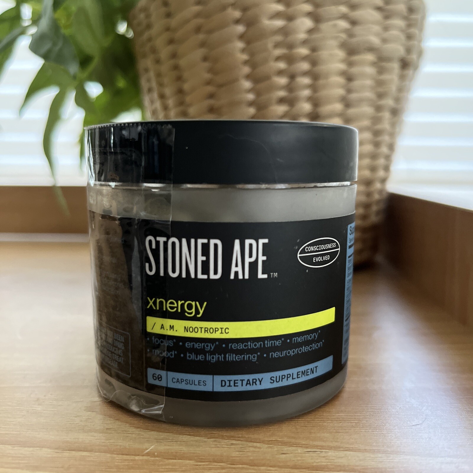 Stoned Ape xnergy A.M. Nootropic 60 Capsules Expires 11/24