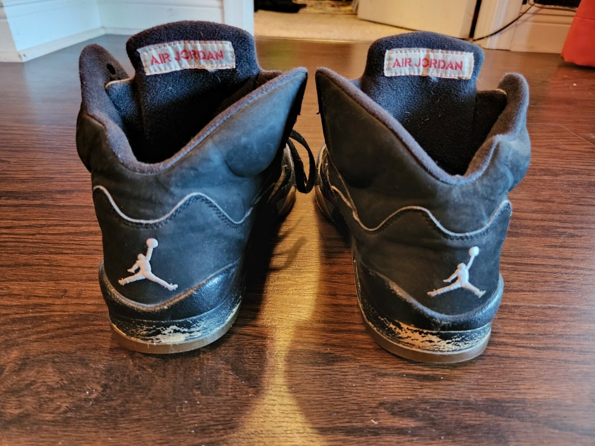 Air Jordan Retro Metallic Black Size 5Y Big Kids Shoes Sneakers