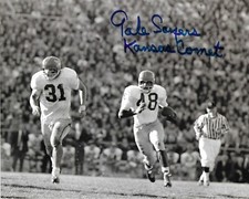 GALE SAYERS Autographed Signed 8" x 10" Photo Kansas Jayhawks Football COA