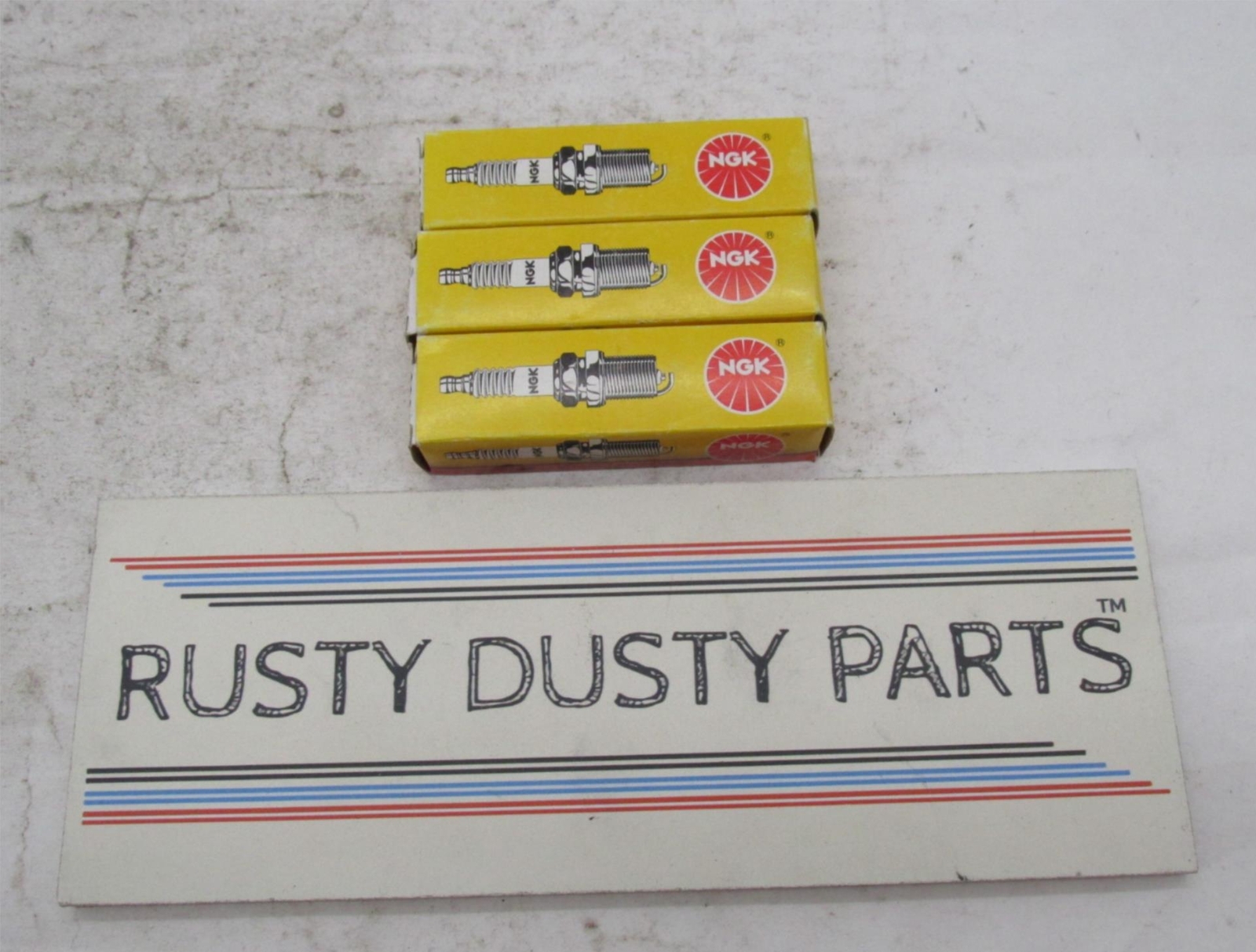 Lot of 3 NGK Standard Motorcycle Spark Plugs 3932 DCPR7E