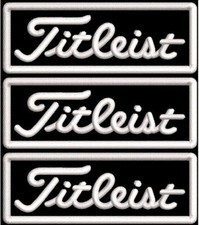 Set of 3 Golf Patch Embroidered Iron-on 3 x 1"