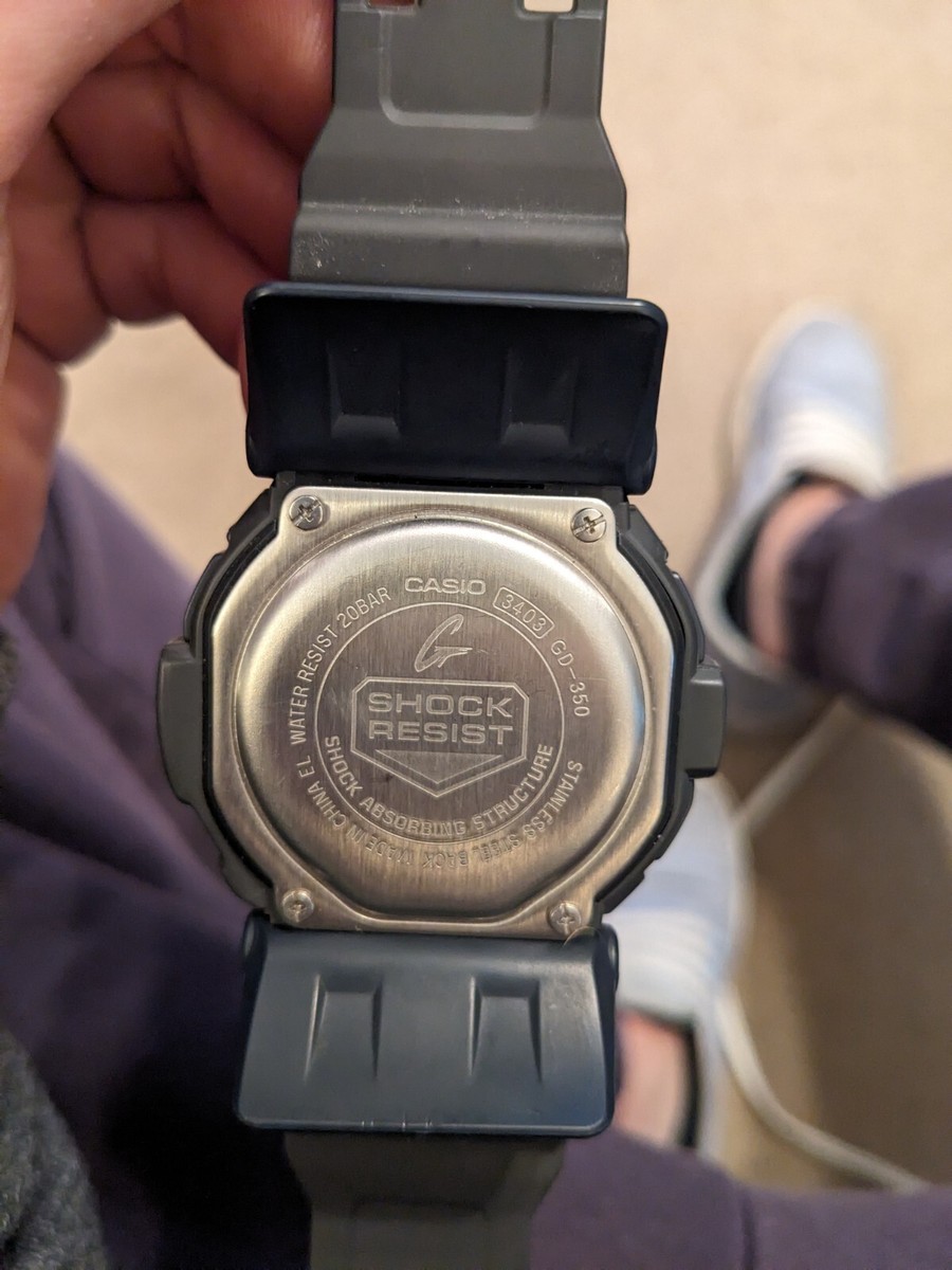 Casio G-Shock GD350-1 with Gray Dial Wrist Watch for Men