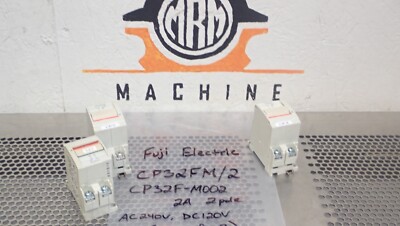 Fuji Electric CP32FM/2 CP32F-M002 Circuit Protector 2A 2Pole Used (Lot of 3)