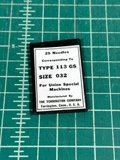 pack of 25 Union Special Needles Type 113 GS Size 032 new old stock N24