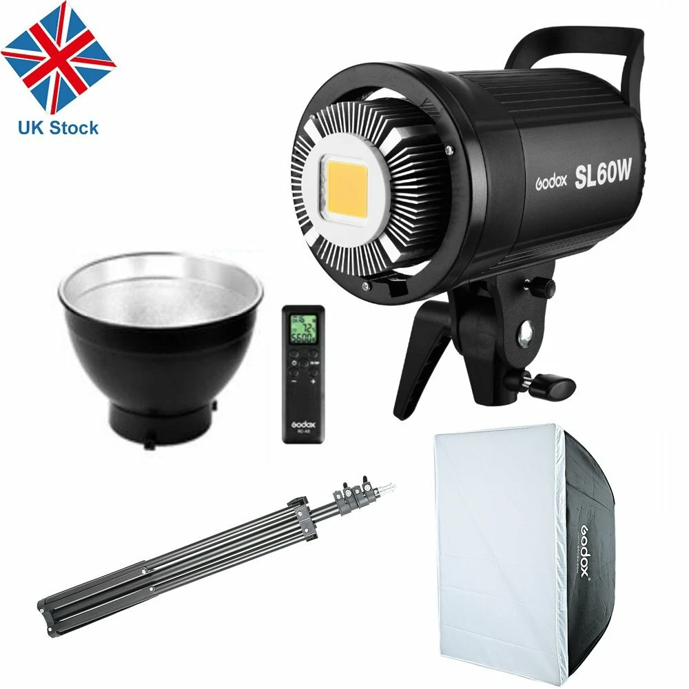 Godox sl60 with softbox outlet