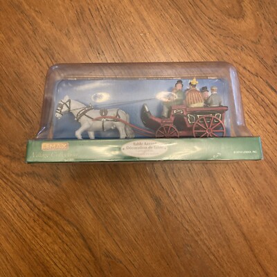 Lemax Village Collection Carriage Ride Table Accent - 6 People in Carriage 