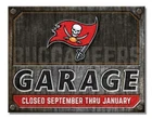 New NFL Tampa Bay Buccaneers Garage Decorative Metal Tin Sign Made in the USA