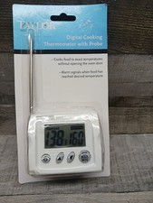 Taylor 3528-21 Digital Probe Thermometer with Alarm.